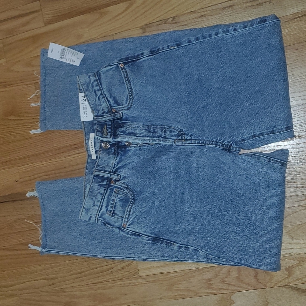 Pacsun high rise straight jeans